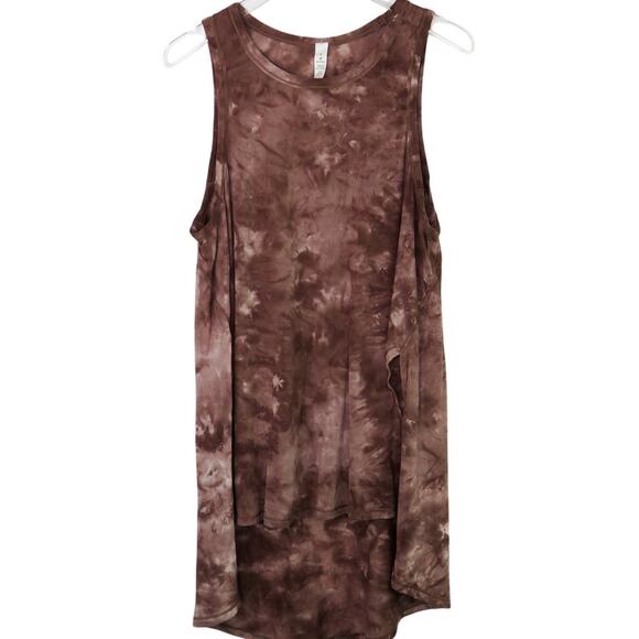 Lululemon Long for Length Tank Diamond Dye Pink Bliss Spanish Oak Medium Tie Dye - Picture 9 of 9